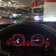 This is what the HUD looks like from the driver’s seat - it is hard to tell in a still image, but it reality it appears to hover in space at the end of the hood. The speed limit is shown in the red circle (in Europe - this is the European speed limit symbol), but here in the parking garage the GPS couldn’t get a fix to know what the speed limit was.